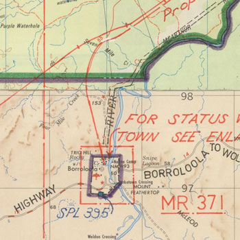 Detail from a map of the Borroloola land claim